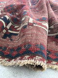 6'4 x 7'5 Antique Kazak rug - Blue Parakeet Rugs