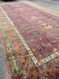 16’7 x 33’10 Palace size 19th Century Agra rug #JLA1 / 17x34 antique rug - Blue Parakeet Rugs