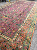 16’7 x 33’10 Palace size 19th Century Agra rug #JLA1 / 17x34 antique rug - Blue Parakeet Rugs