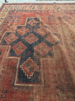 6'4 x 7'5 Antique Kazak rug - Blue Parakeet Rugs
