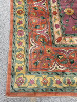 16’7 x 33’10 Palace size 19th Century Agra rug #JLA1 / 17x34 antique rug - Blue Parakeet Rugs