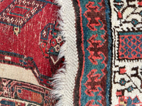 3'1 x 8' Antique camel runner #2076 / 3x8 Vintage Runner - Blue Parakeet Rugs