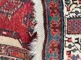 3'1 x 8' Antique camel runner #2076 / 3x8 Vintage Runner - Blue Parakeet Rugs