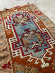 1'7 x 2'10 Antique Anatolian Turkish rug #2615 - Blue Parakeet Rugs