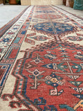 3'1 x 13'3 Antique Camel Hair runner #2077 / 3x13 Vintage Runner - Blue Parakeet Rugs