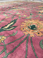 16’7 x 33’10 Palace size 19th Century Agra rug #JLA1 / 17x34 antique rug - Blue Parakeet Rugs