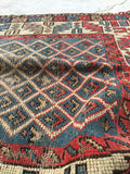 3'6 x 5'2 Antique Caucasian Rug - Blue Parakeet Rugs