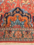 8'4 x 11'6 antique Persian Mahal Rug - Blue Parakeet Rugs