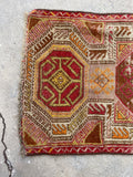 1'7 x 2'10 Antique Anatolian Turkish scatter rug #2613 / 2x3 Turkish rug - Blue Parakeet Rugs