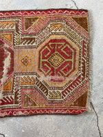 1'7 x 2'10 Antique Anatolian Turkish scatter rug #2613 / 2x3 Turkish rug - Blue Parakeet Rugs