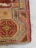 1'7 x 2'10 Antique Anatolian Turkish scatter rug #2613 / 2x3 Turkish rug - Blue Parakeet Rugs