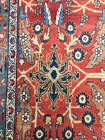8'4 x 11'6 antique Persian Mahal Rug - Blue Parakeet Rugs