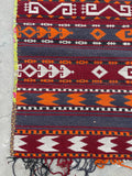 4’8 x 10’10 Vintage Flat Weave Kilim rug - Blue Parakeet Rugs