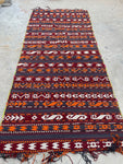 4’8 x 10’10 Vintage Flat Weave Kilim rug - Blue Parakeet Rugs