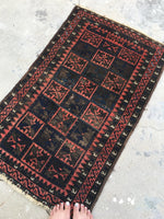 2'6 x 3'9 Antique Baluch Rug (#727) - Blue Parakeet Rugs