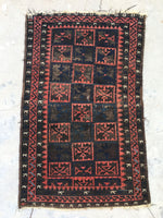 2'6 x 3'9 Antique Baluch Rug (#727) - Blue Parakeet Rugs