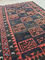 2'6 x 3'9 Antique Baluch Rug (#727) - Blue Parakeet Rugs