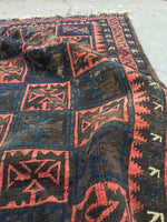 2'6 x 3'9 Antique Baluch Rug (#727) - Blue Parakeet Rugs