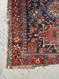 3'7 x 4'3 Antique Persian Heriz Rug #2752ML