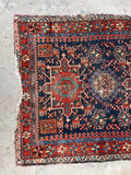 3'7 x 4'3 Antique Persian Heriz Rug #2752ML