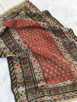 3'5 x 5'8 Antique Kurdish Rug / small vintage rug (#723) - Blue Parakeet Rugs