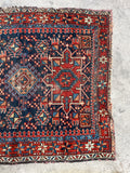 3'7 x 4'3 Antique Persian Heriz Rug #2752ML