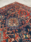 3'7 x 4'3 Antique Persian Heriz Rug #2752ML