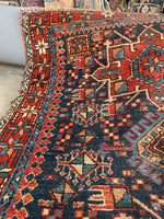 3'7 x 4'3 Antique Persian Heriz Rug #2752ML