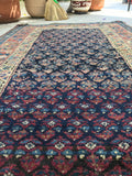 3'6 x 6'11 antique Perisan Kurdish rug (#721) - Blue Parakeet Rugs