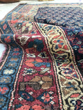 3'6 x 6'11 antique Perisan Kurdish rug (#721) - Blue Parakeet Rugs