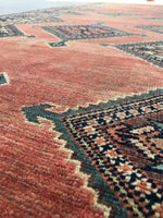 3'9 x 10'7 Antique 1920s Runner (#460) - Blue Parakeet Rugs