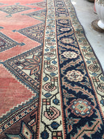 3'9 x 10'7 Antique 1920s Runner (#460) - Blue Parakeet Rugs