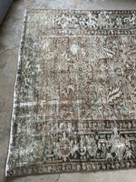 5'10 x 9'5 Antique Persian Heriz Rug #2754 - Blue Parakeet Rugs