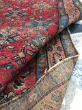 3'4 x 6' Antique Hamadan Rug (#615) - Blue Parakeet Rugs