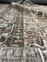 5'10 x 9'5 Antique Persian Heriz Rug #2754 - Blue Parakeet Rugs