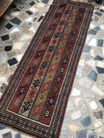 2x6 antique Turkish runner / skinny runner (#731ML) - Blue Parakeet Rugs