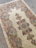 2x4 Antique Persian Kerman rug #2415L / 2x4 Vintage rug - Blue Parakeet Rugs