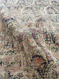 8'7 x 10'9 Worn 19th Century Lavar rug #2111 - Blue Parakeet Rugs