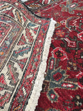 2'4 x 4'10 Antique Persian Hamadan Rug (#738) - Blue Parakeet Rugs