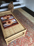 6' x 8'2 vintage Persian Heriz - Blue Parakeet Rugs