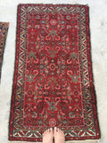 2'4 x 4'10 Antique Persian Hamadan Rug (#738) - Blue Parakeet Rugs