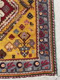 2'1 x 2'2 Vintage Square Turkish rug #2081 / 2x2 Vintage Rug - Blue Parakeet Rugs