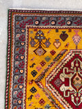 2'1 x 2'2 Vintage Square Turkish rug #2081 / 2x2 Vintage Rug - Blue Parakeet Rugs