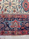 11'6 x 17'9 Antique Persian Bidjar Rug #2629 / 12x18 Vintage Rug - Blue Parakeet Rugs