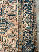 7x9 Persian Heriz Rug #2759 - Blue Parakeet Rugs