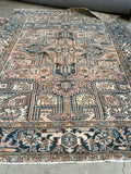 7x9 Persian Heriz Rug #2759 - Blue Parakeet Rugs
