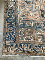 7x9 Persian Heriz Rug #2759 - Blue Parakeet Rugs