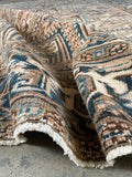 7x9 Persian Heriz Rug #2759 - Blue Parakeet Rugs