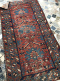 3'2 x 6' Antique Persian Malayer rug - Blue Parakeet Rugs