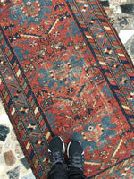 3'2 x 6' Antique Persian Malayer rug - Blue Parakeet Rugs
